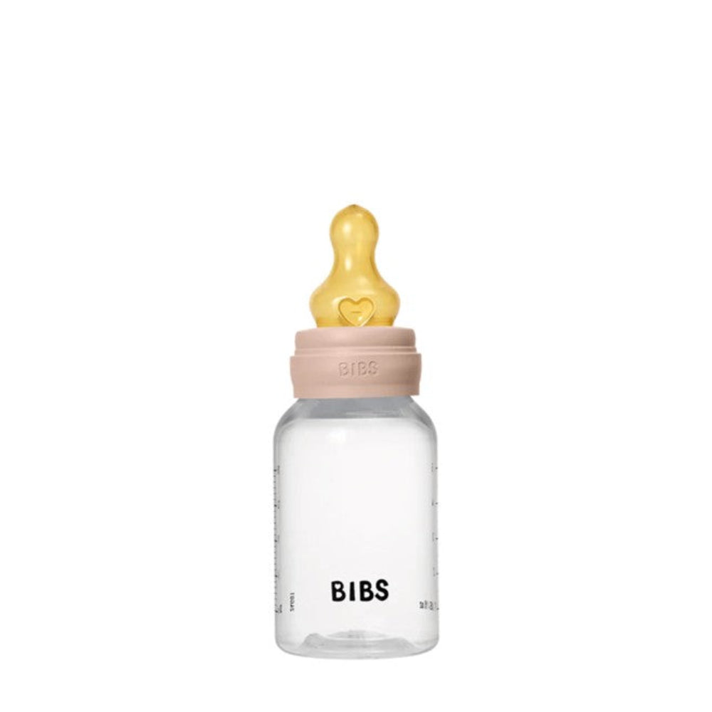 Bibs BPA Free Bottle 150ml Slow Flow - Latex Teat - Blush