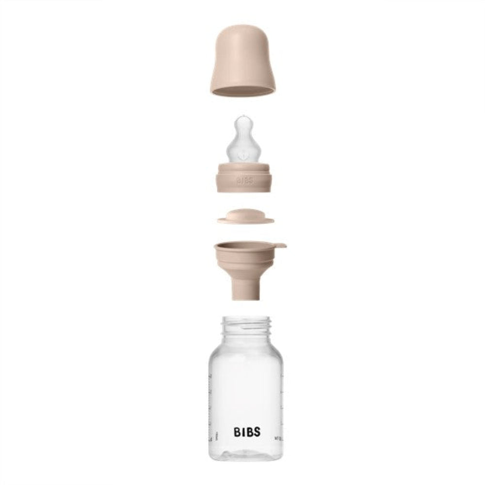 Bibs BPA Free Bottle 150ml Slow Flow - Silicone Teat - Blush