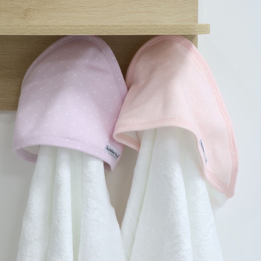 Bubba Blue Confetti Hooded Towel Pink/Lilac 2 pk
