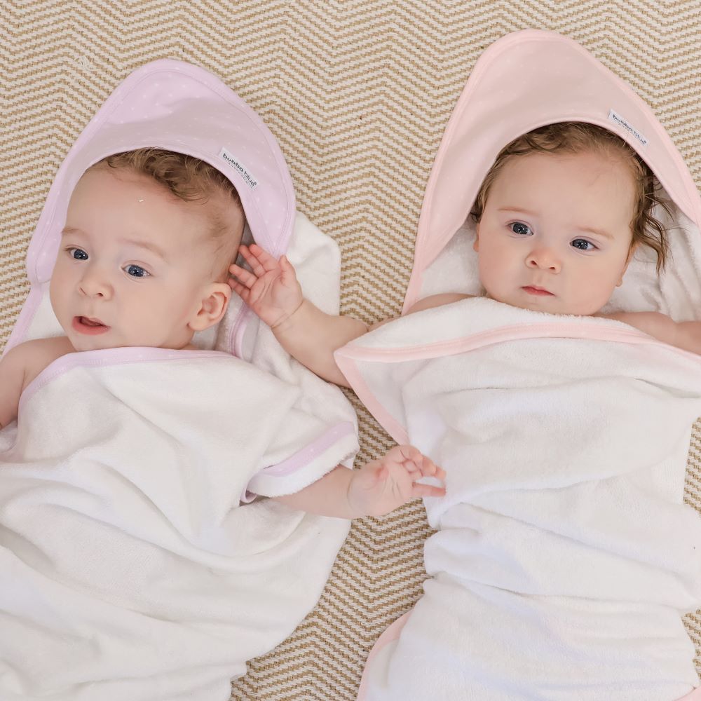Bubba Blue Confetti Hooded Towel Pink/Lilac 2 pk