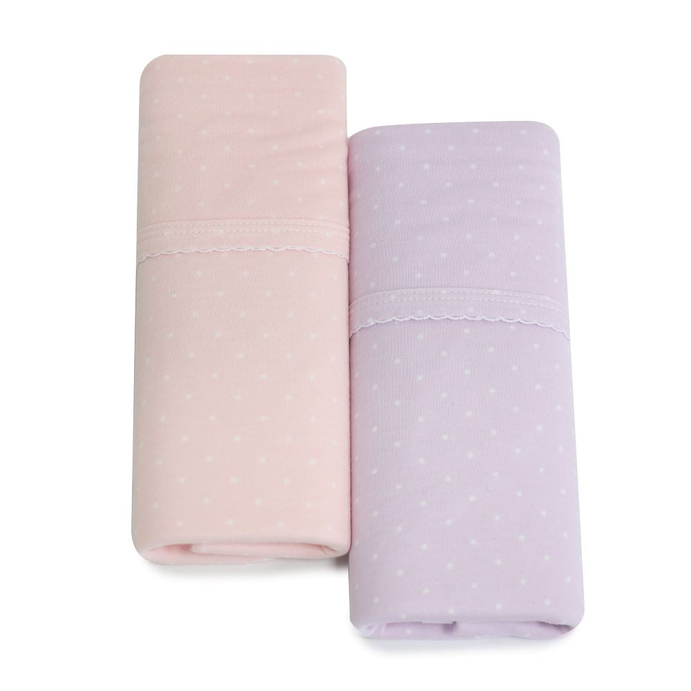 Bubba Blue Confetti Jersey Wrap Pink/Lilac 2 pk