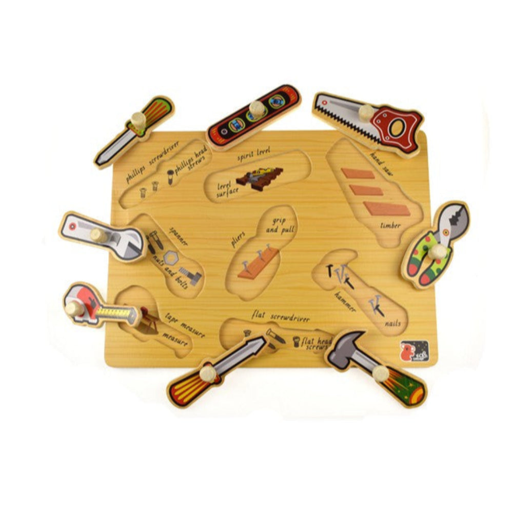 Koala Dream 2 in 1 Wooden Tools Peg Puzzle