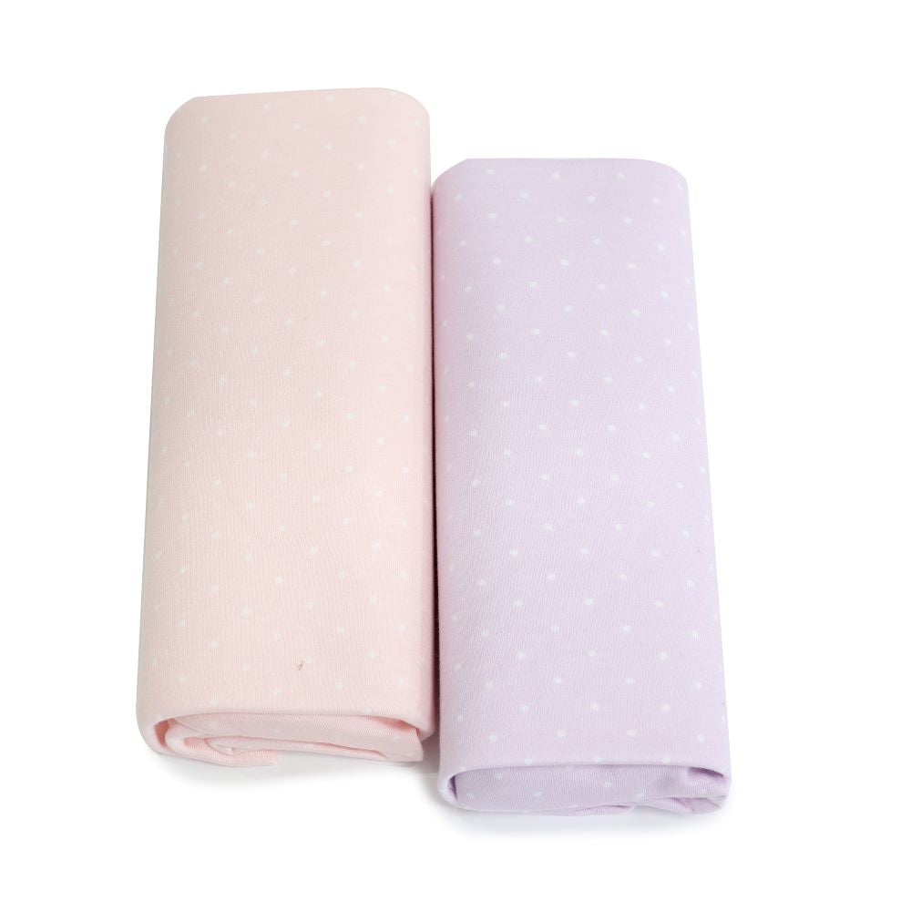 Bubba Blue Confetti Change Mat Cover Pink/Lilac 2 pk