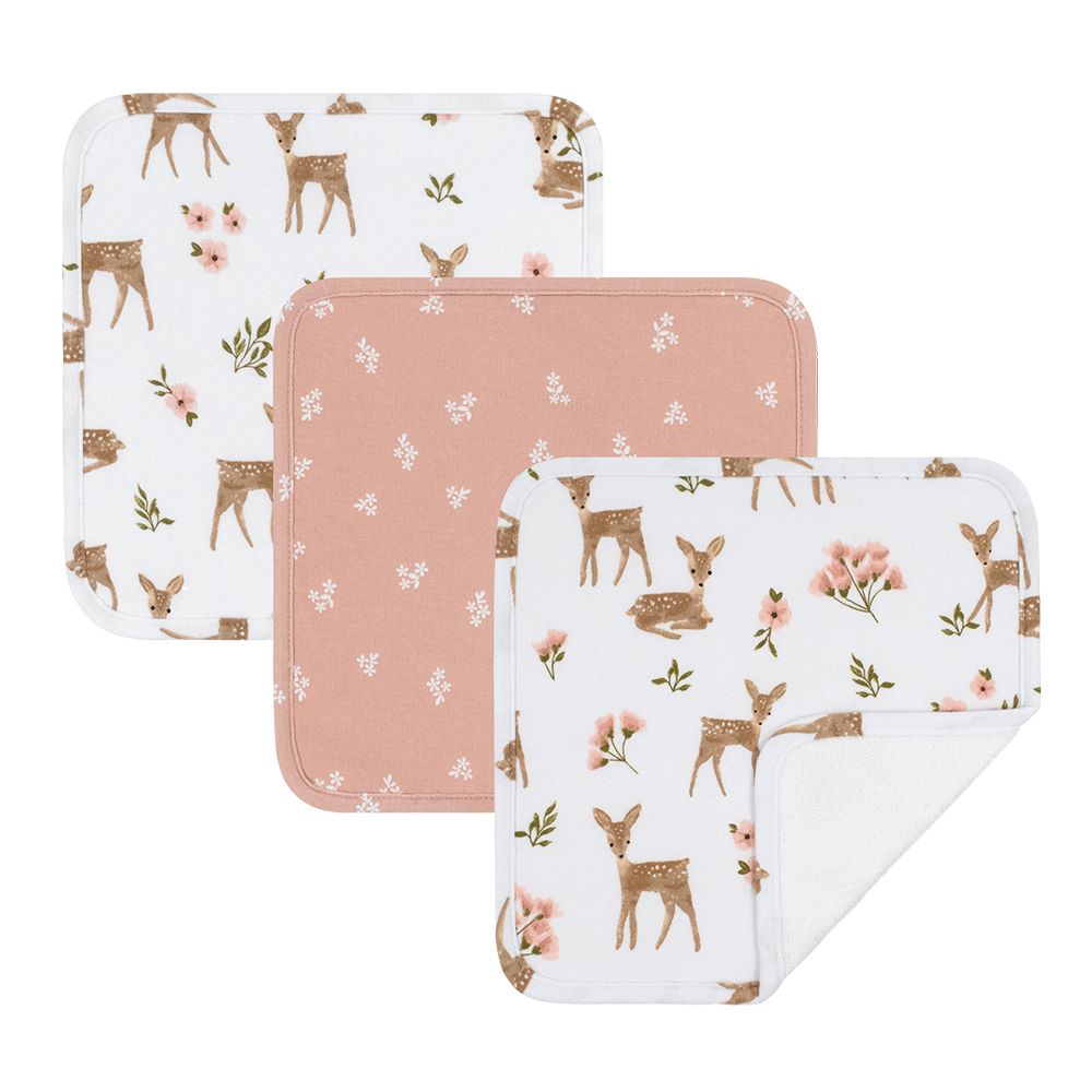 Living Textiles 3 pk Wash Cloths - Sophia Garden