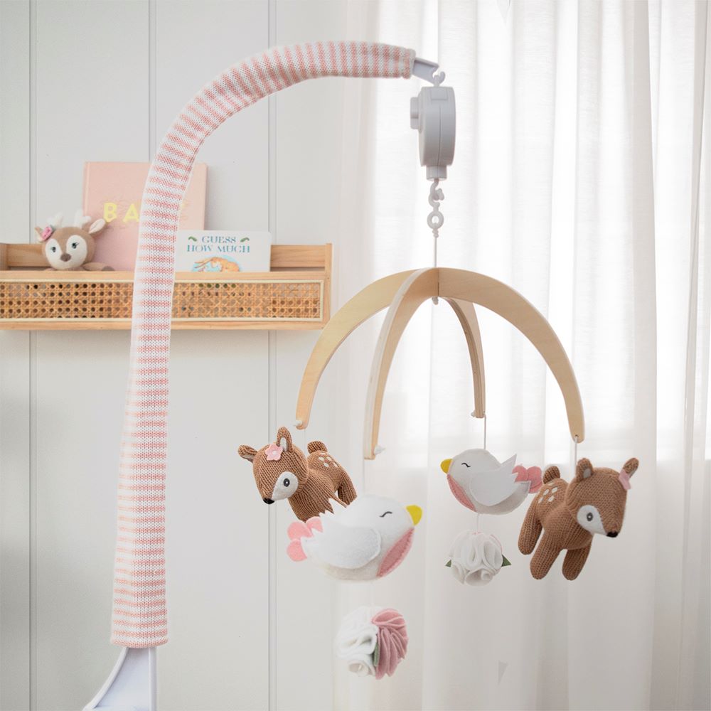 Living Textiles Musical Mobile Set - Sophia Garden