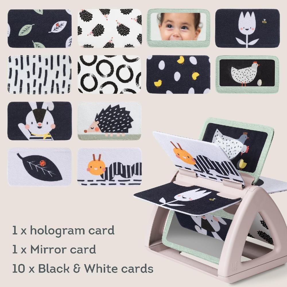 Taf Toys Tummy Time Spinning Book - Black and White
