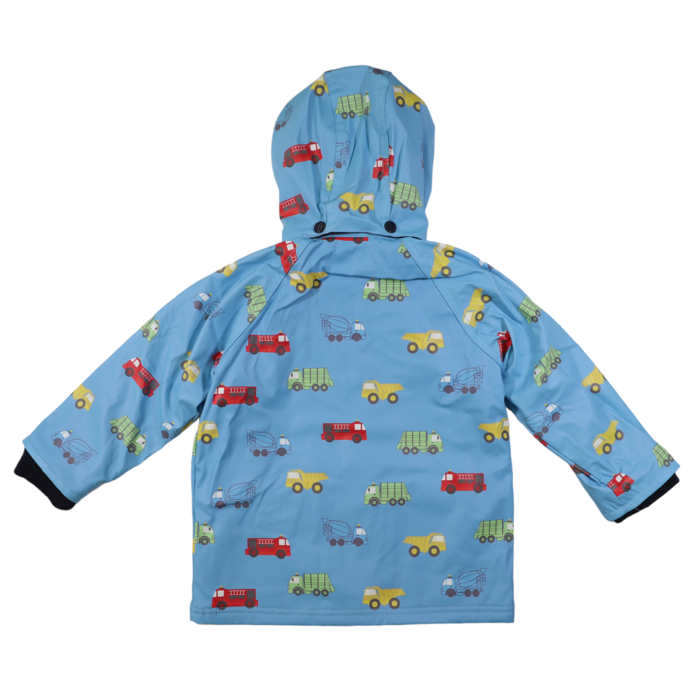 Korango Trucks Polar Fleece Lined Raincoat - Airie Blue