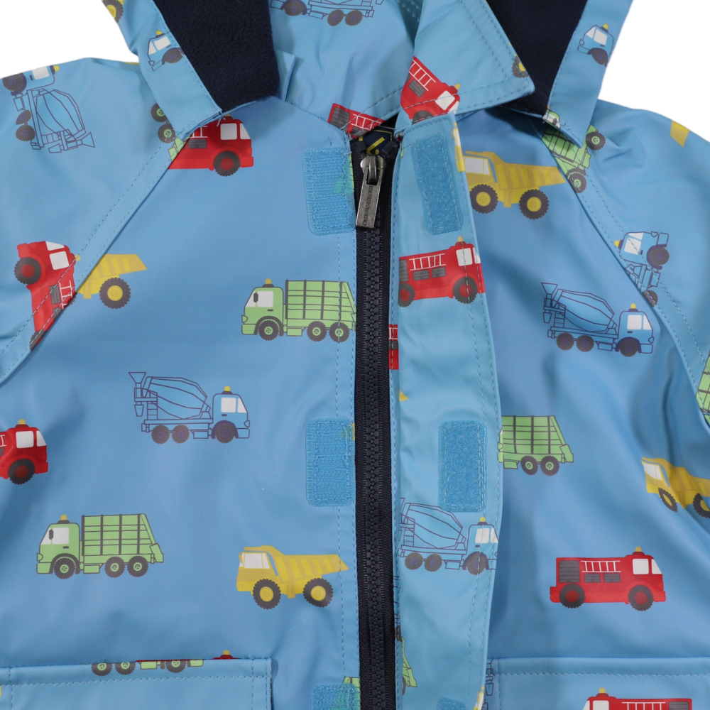 Korango Trucks Polar Fleece Lined Raincoat - Airie Blue