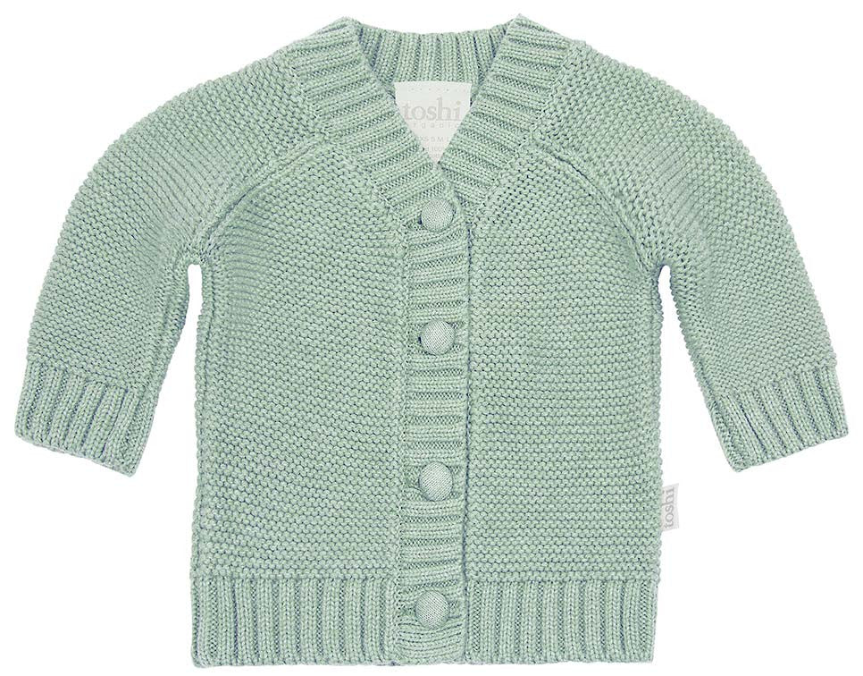 Green baby sale cardigan