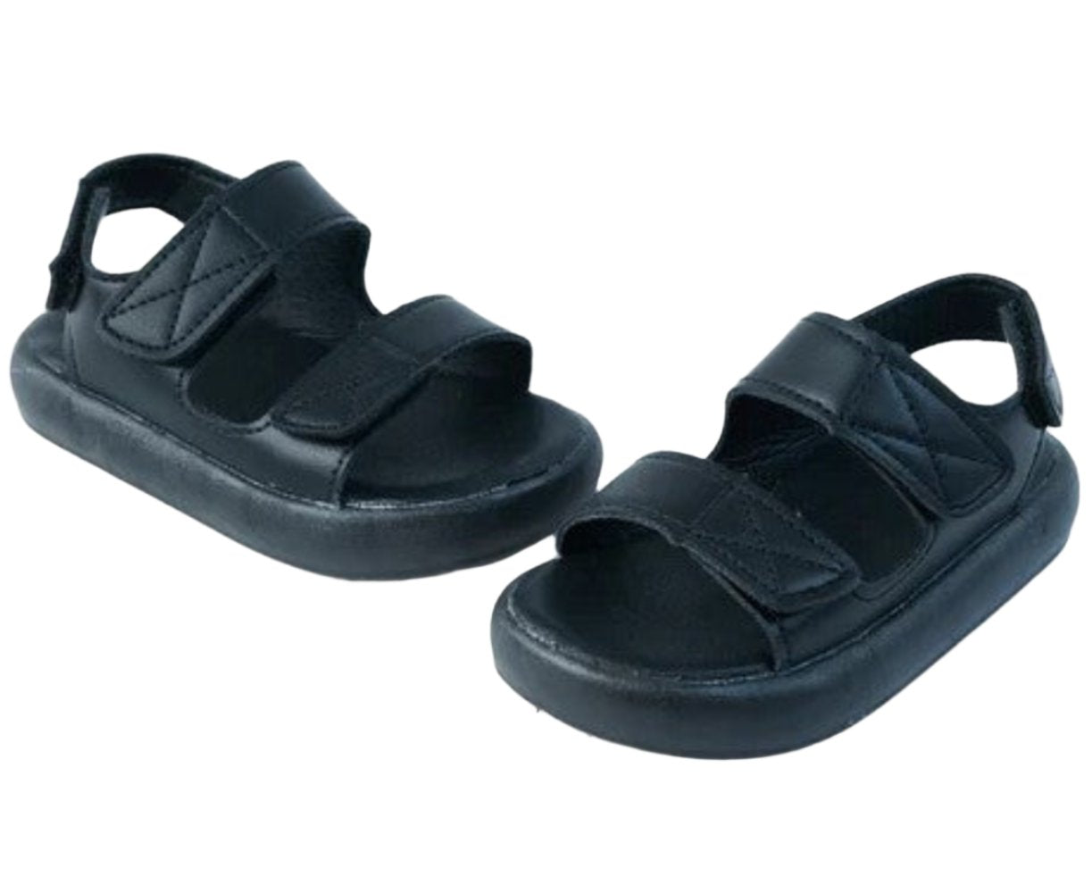 Walnut Ash Sandal - Black
