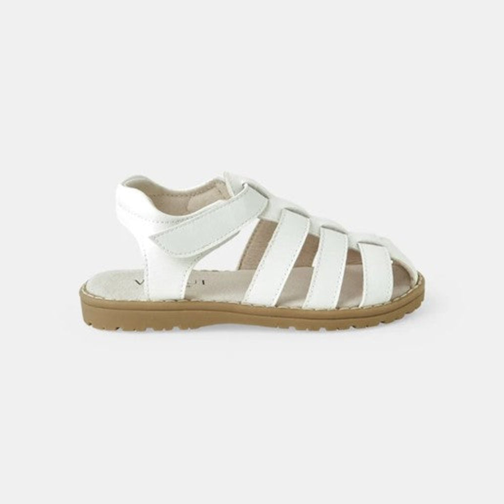 Walnut Benson Sandal - White