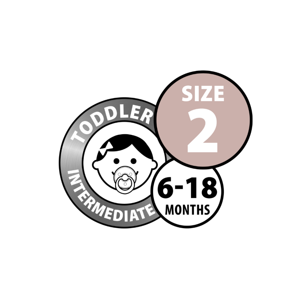 Bibs Soothers 2 pk Size 2 Ivory