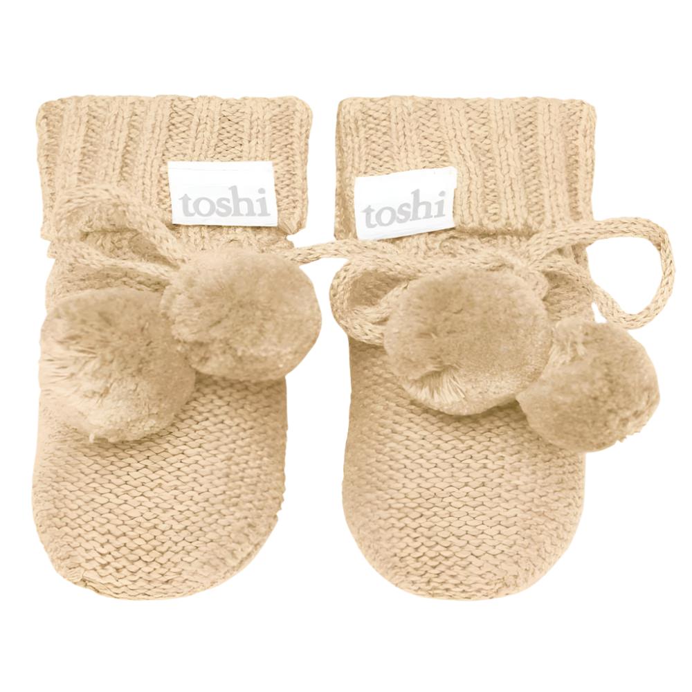 Toshi Organic Booties Marley - Driftwood