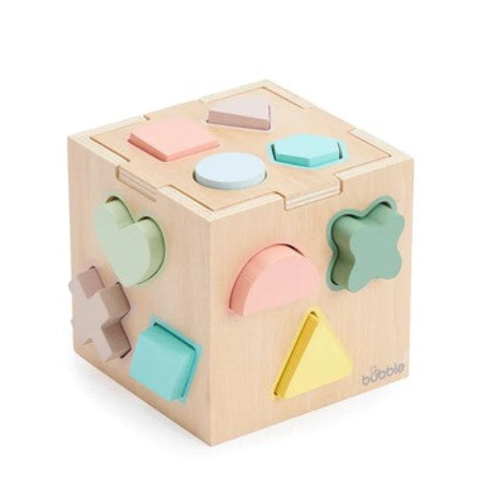 Bubble Wooden Shape Sorting Cube