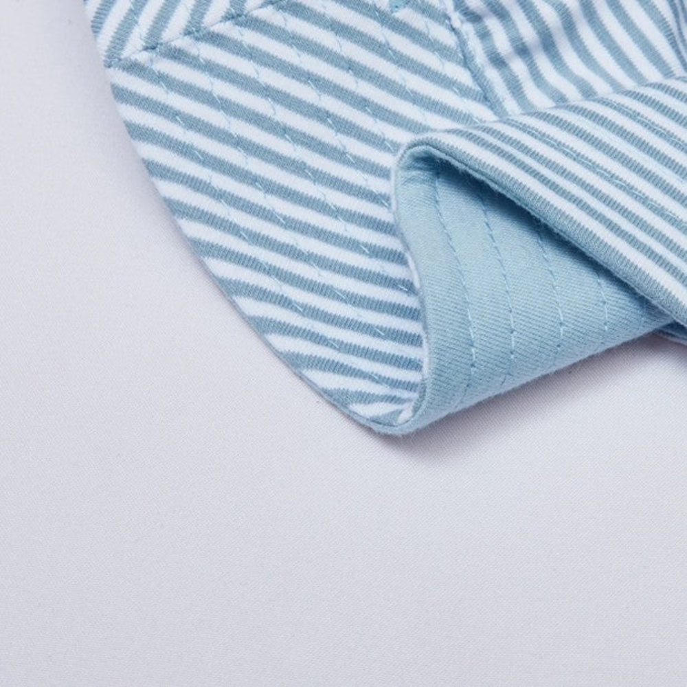 Snugtime Jersey Bucket Hat - Blue Stripe