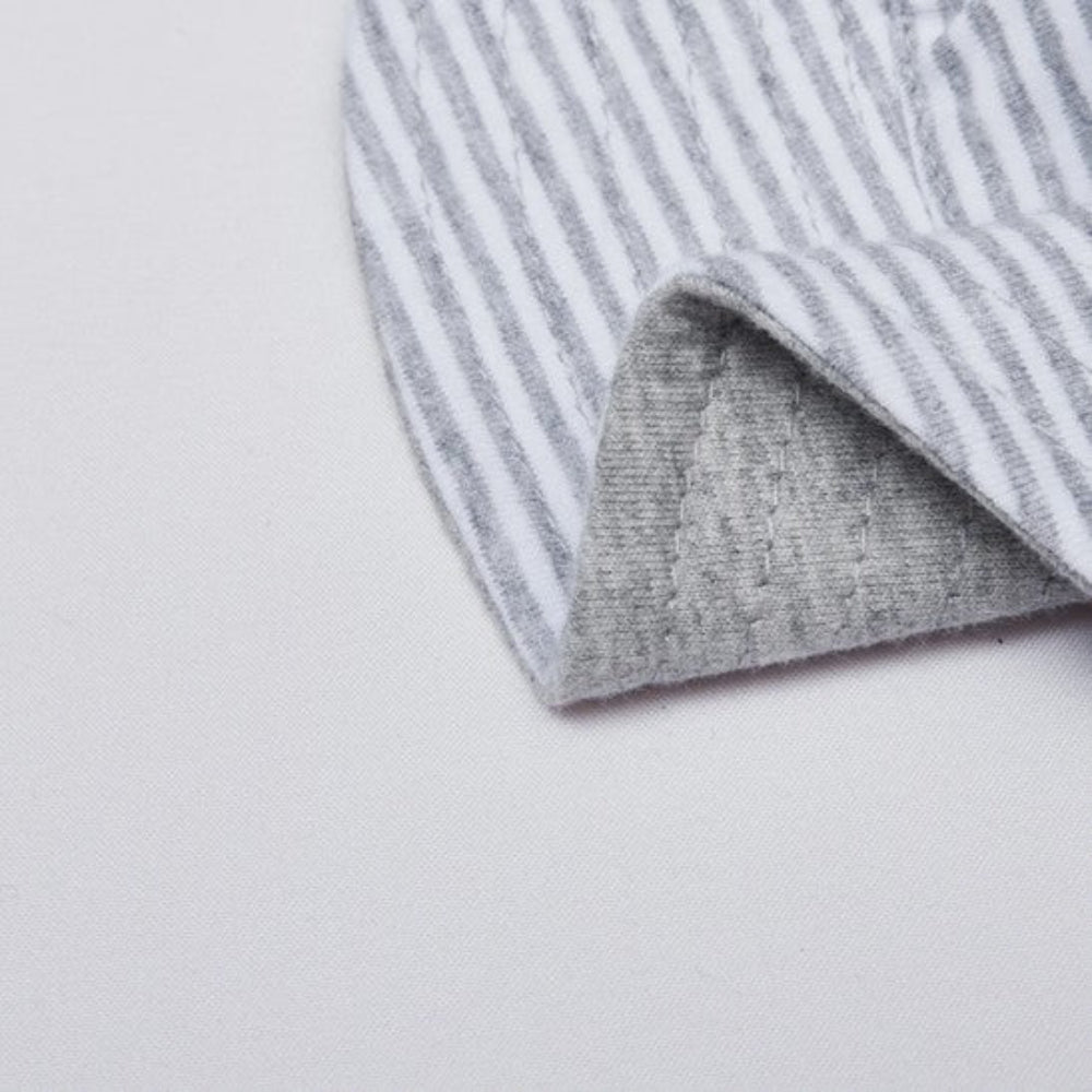 Snugtime Jersey Bucket Hat - Grey Stripe