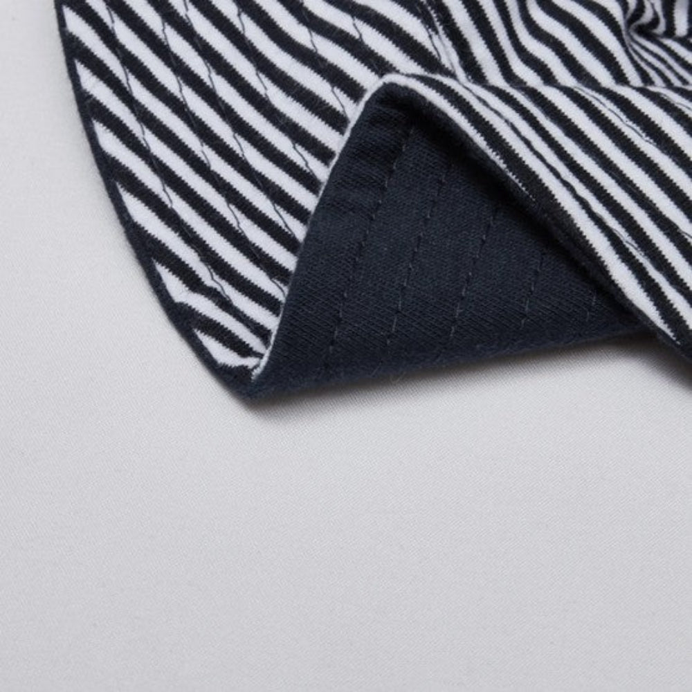 Snugtime Jersey Bucket Hat - Navy Stripe