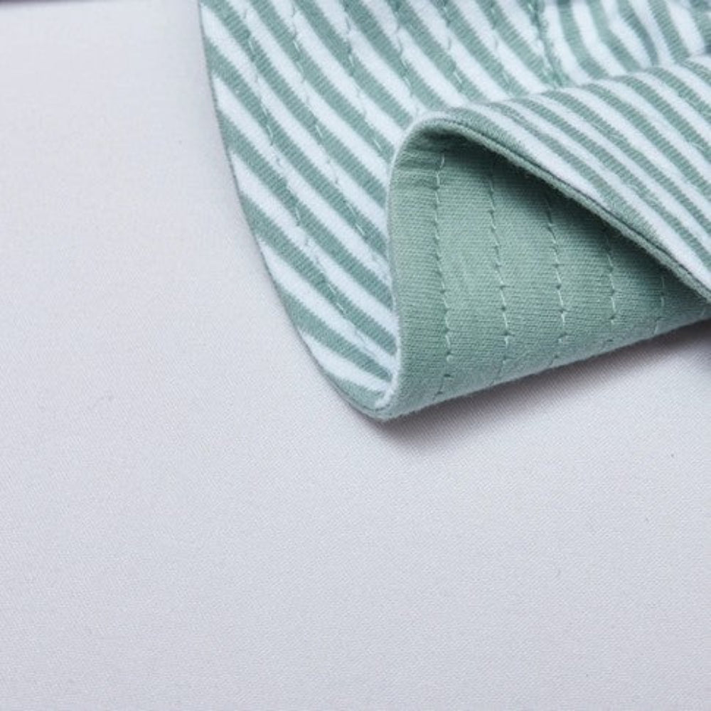 Snugtime Jersey Bucket Hat - Sage Stripe