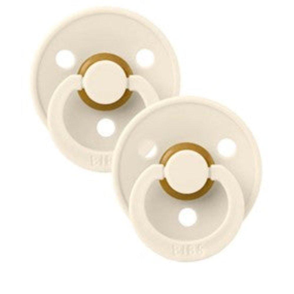 Bibs Soothers 2 pk Size 2 Ivory