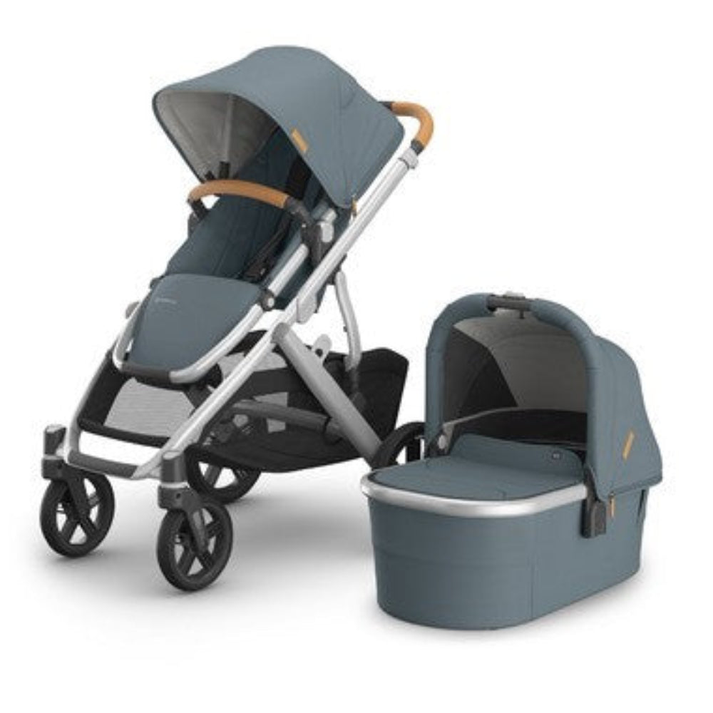UPPAbaby VISTA V3 with Bassinet - Callum with BONUS Upper Adaptors, Carry All Organiser and Cup Holder