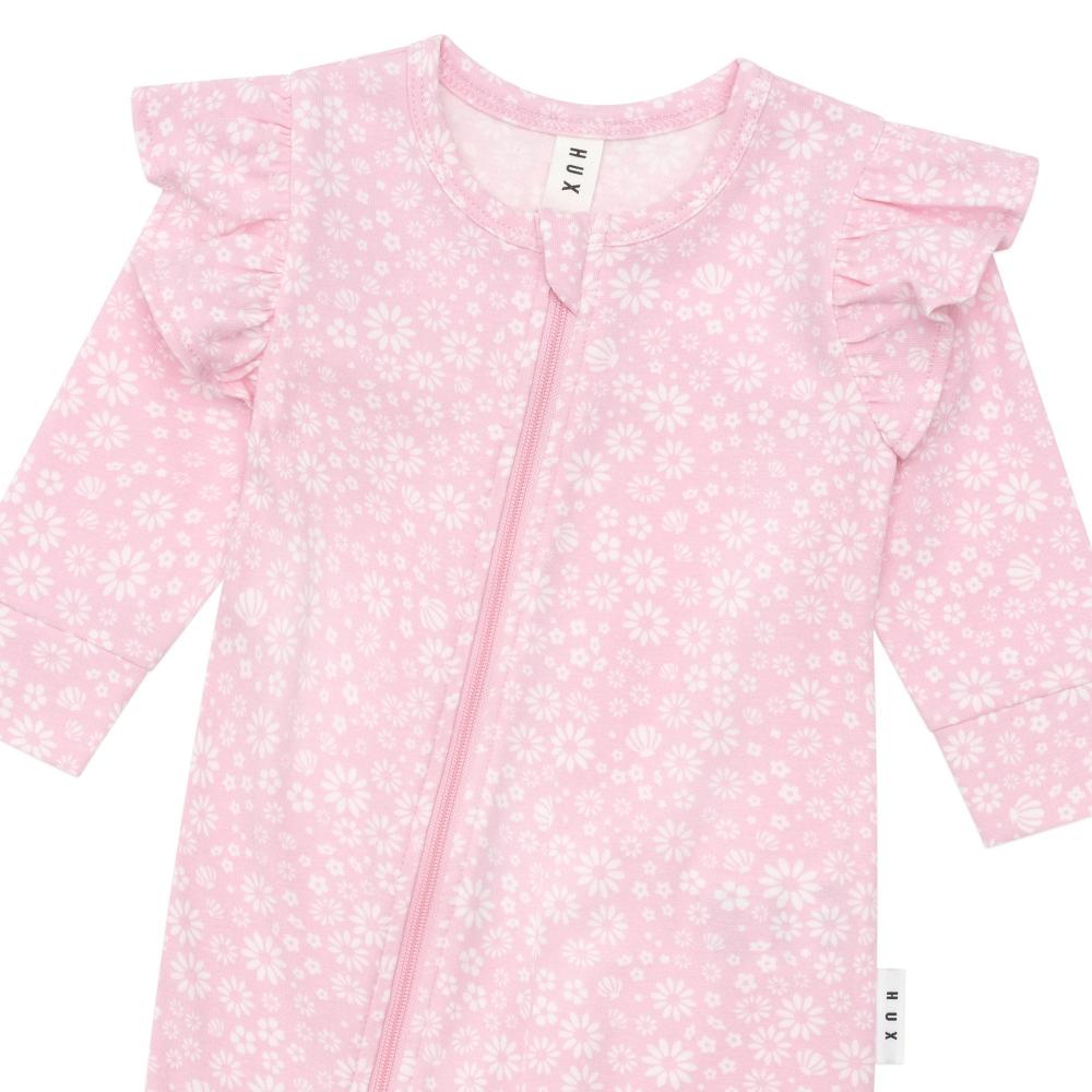 Huxbaby Daisy Seashell Frill Romper