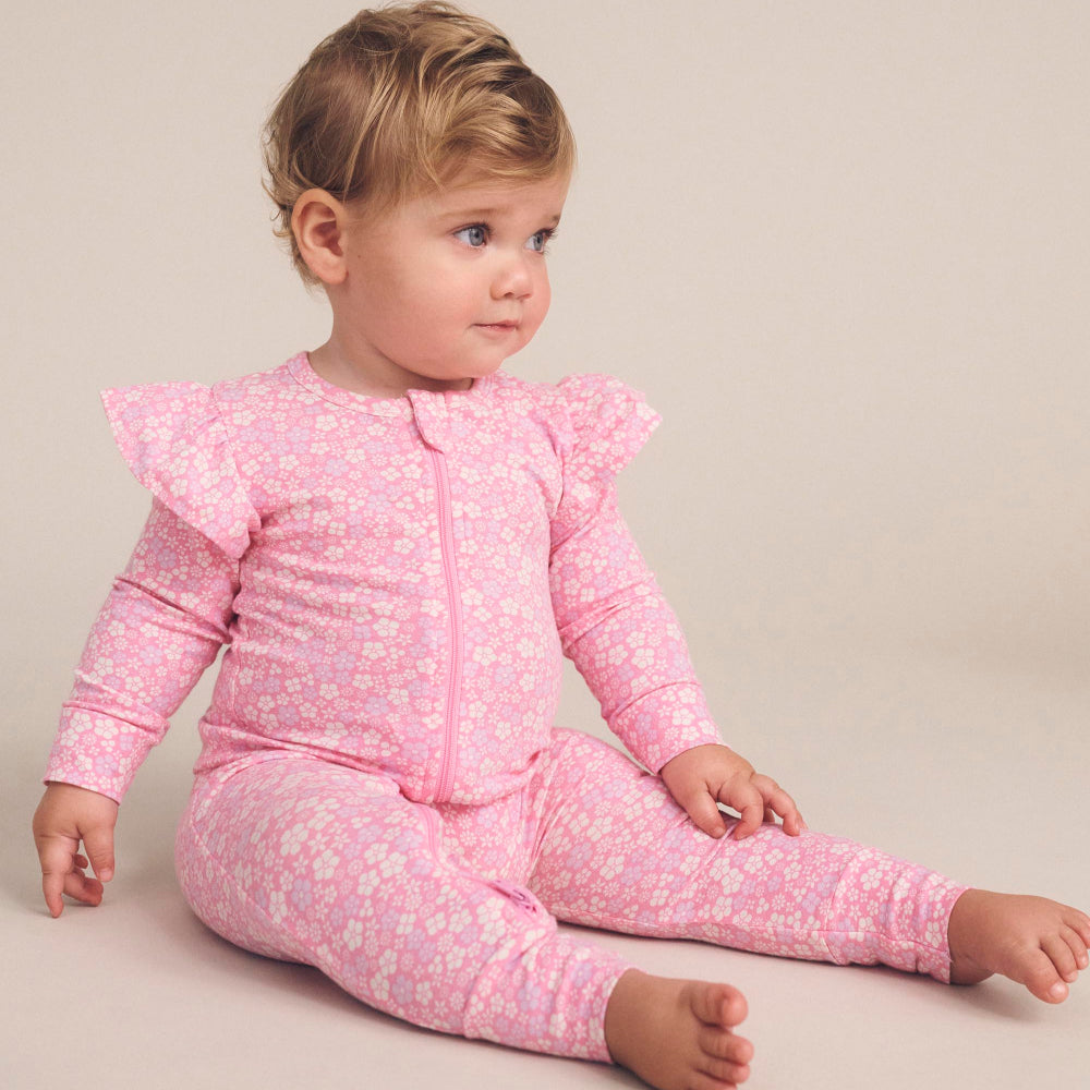 Huxbaby Ditsy Floral Frill Romper