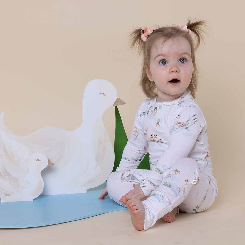 Snuggle Hunny Organic Growsuit - Duck Pond