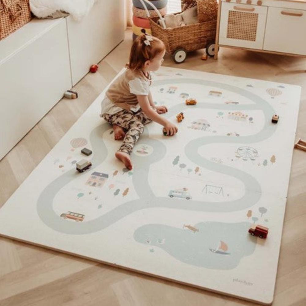 Play and Go EVA 6 piece Puzzlemat - Village/Terrazzo