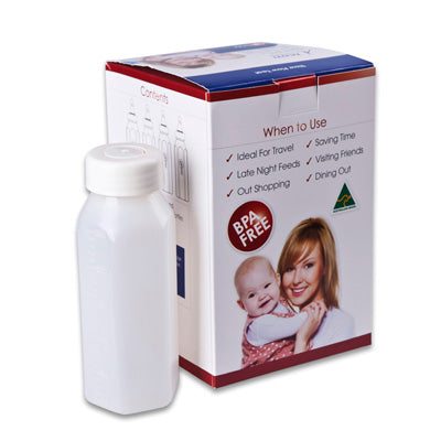 Grow Disposable Sterile Bottles w Slow Flow Long Barrel Teat