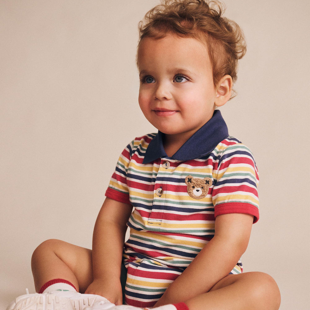 Huxbaby Preppy Polo Romper