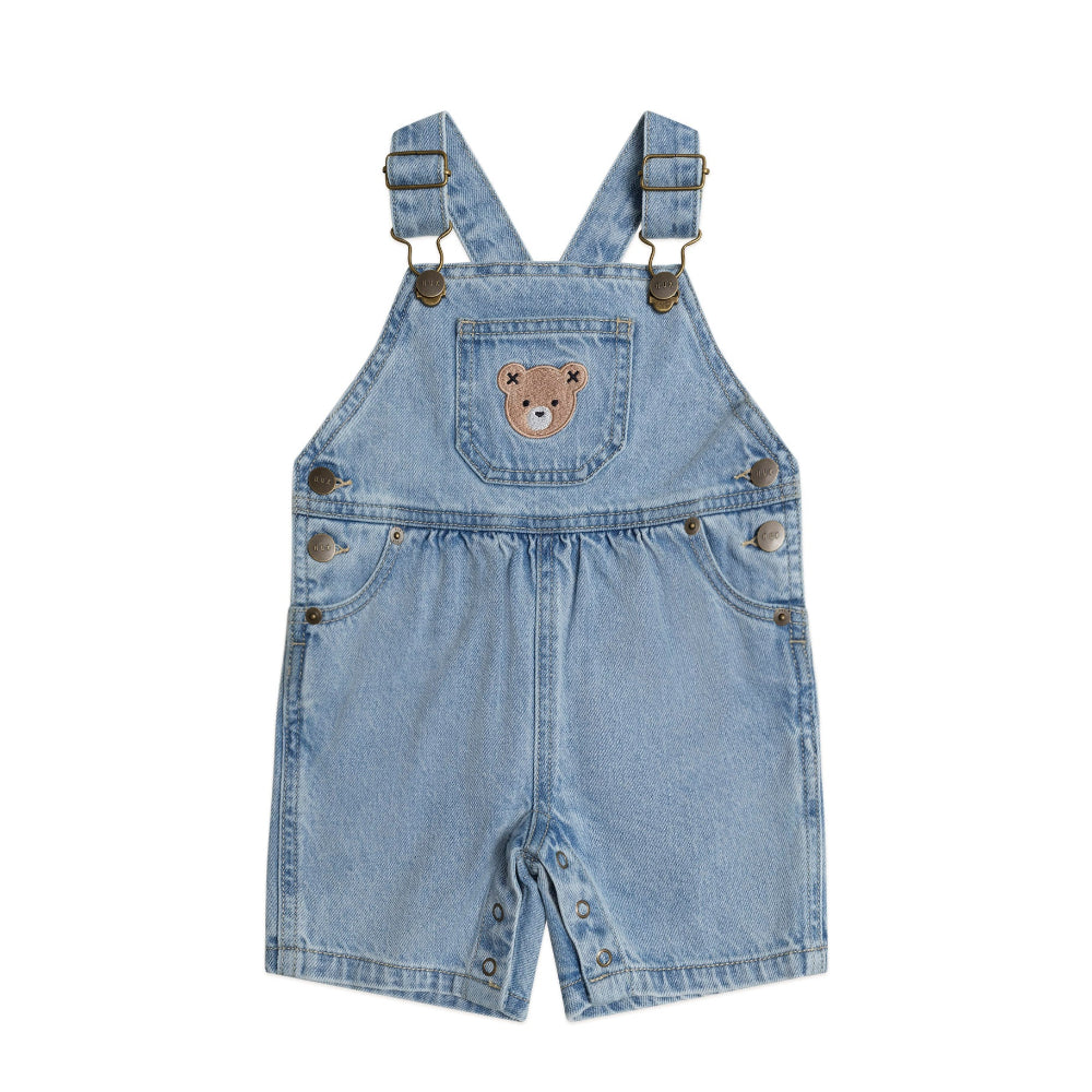 Huxbaby Dreamy Denim Short Overalls