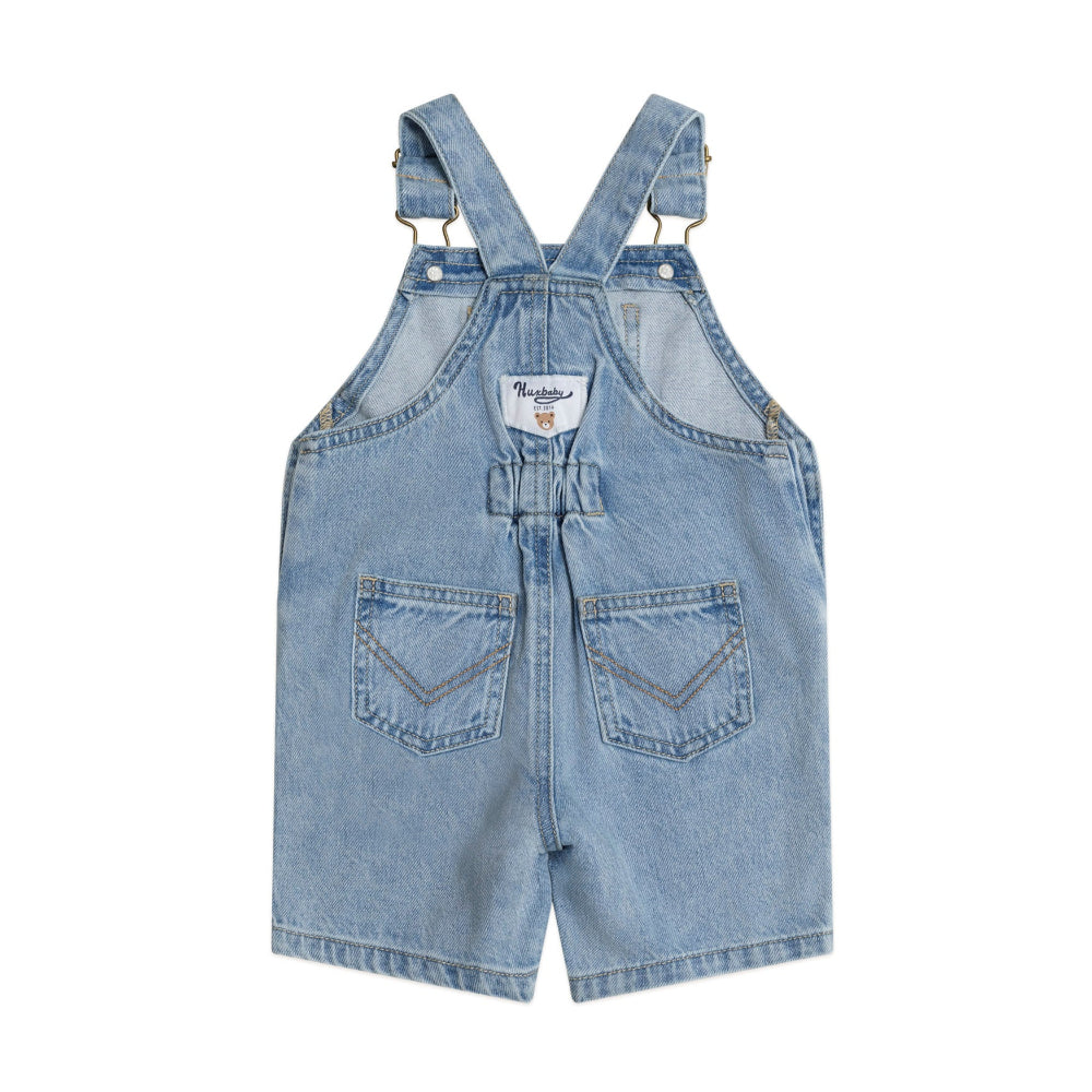 Huxbaby Dreamy Denim Short Overalls