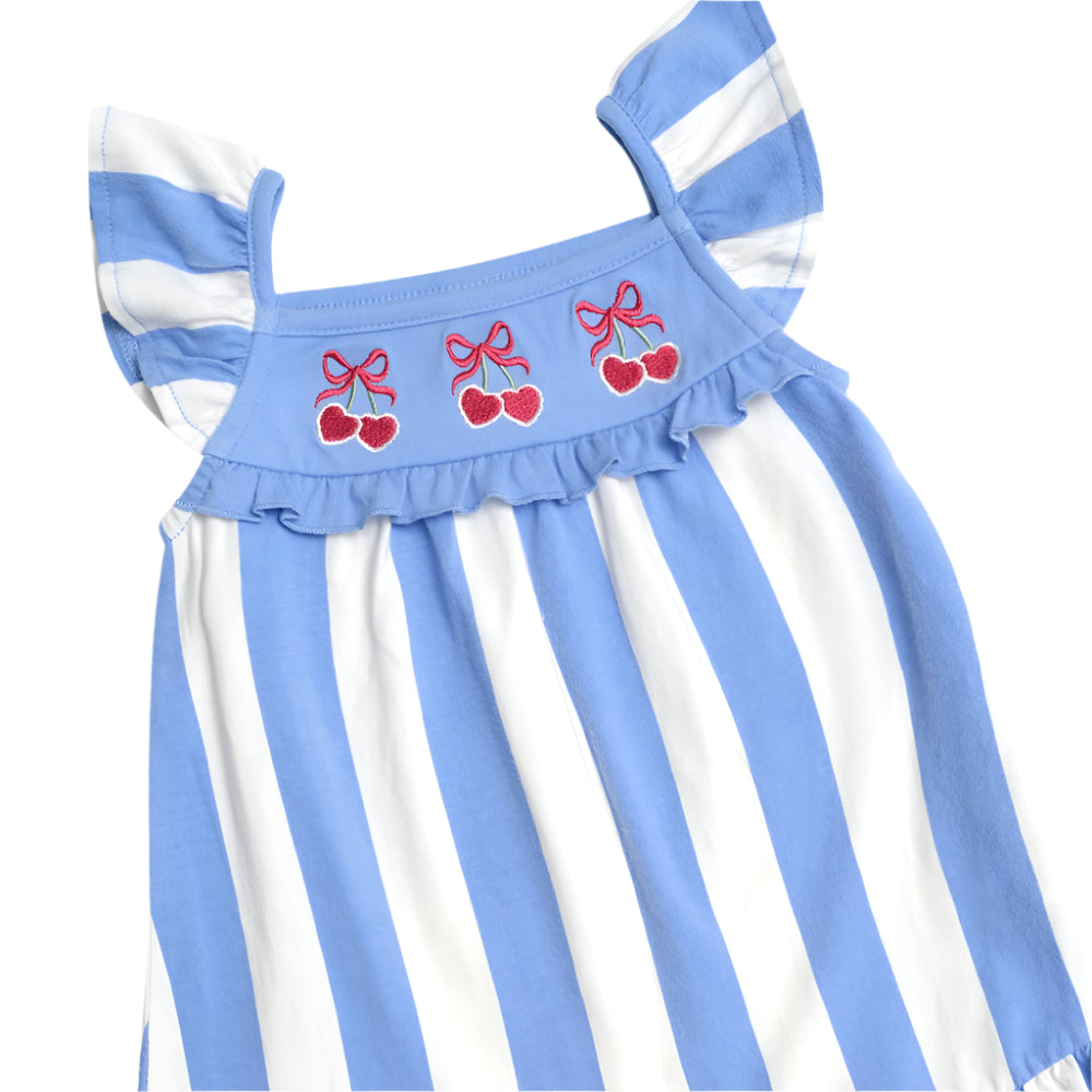 Huxbaby Seaside Cherry Stripe Dress