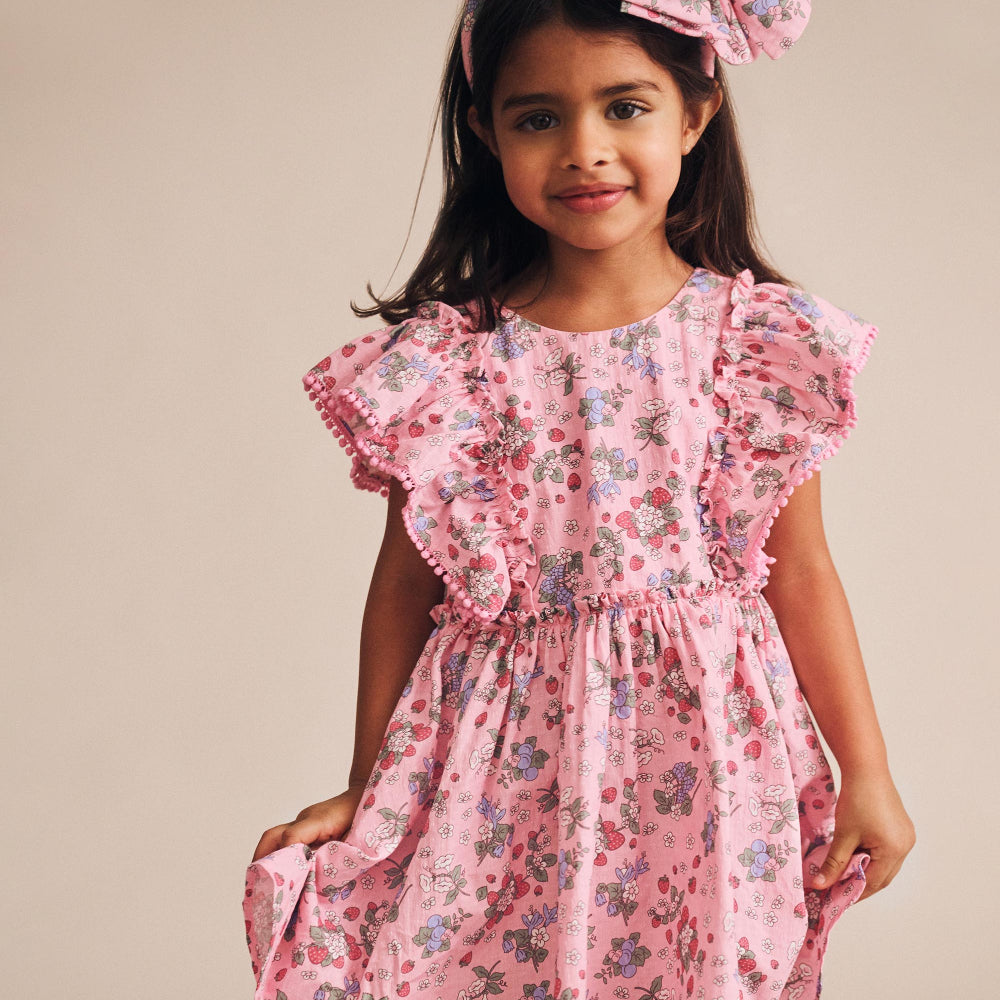 Huxbaby Strawberry Garden Sunday Best Dress