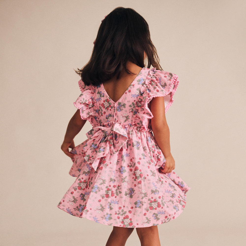 Huxbaby Strawberry Garden Sunday Best Dress
