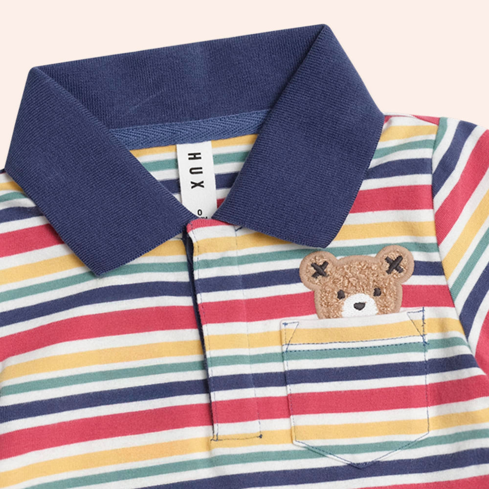 Huxbaby Polo Tee Vintage Stripe