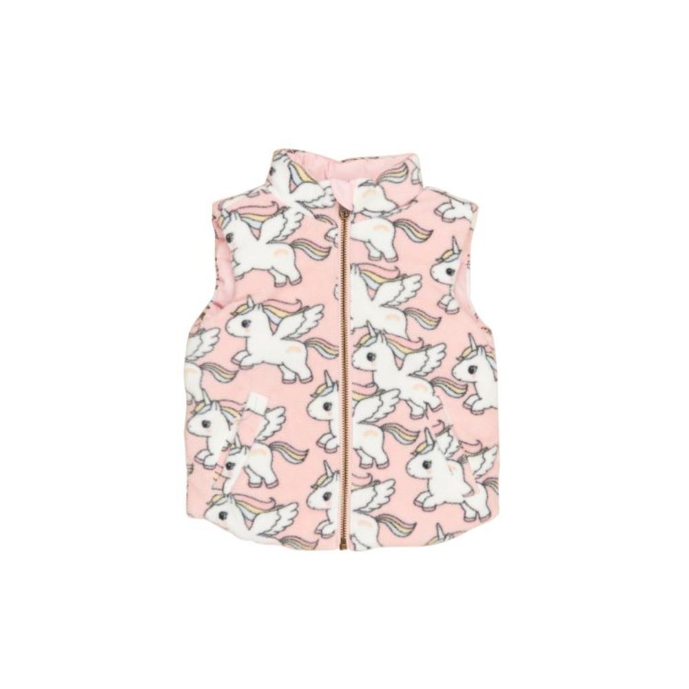 Huxbaby Magical Unicorn Reversible Fleece Vest