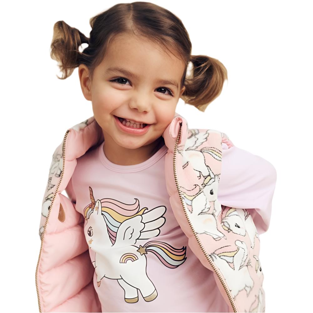 Huxbaby Magical Unicorn Reversible Fleece Vest