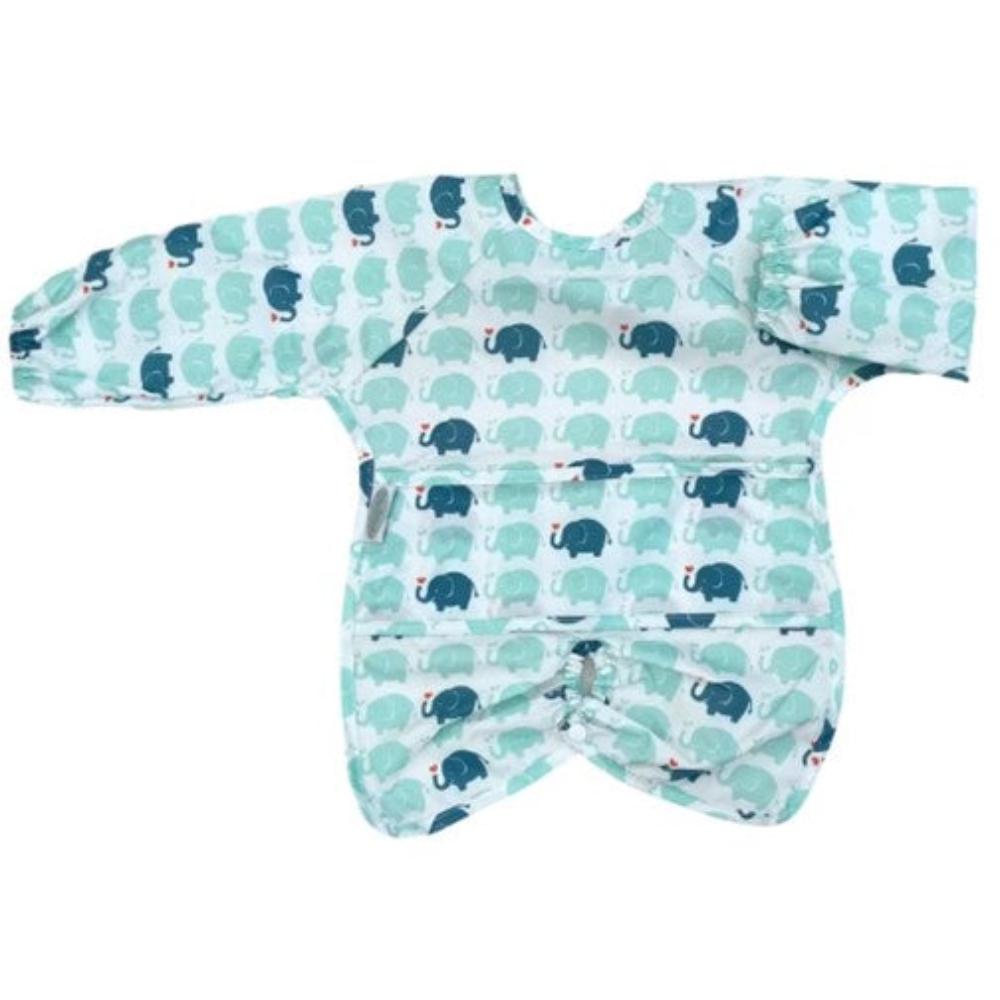 Silly Billyz Long Sleeve Nylon Highchair Hugger Bib - Elephant Love