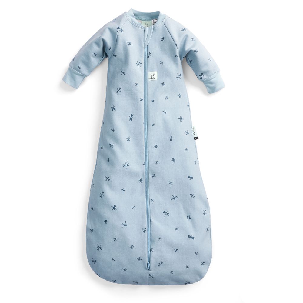 ErgoPouch Jersey Sleeping Bag 1.0 Tog Long Sleeve - Dragonflies