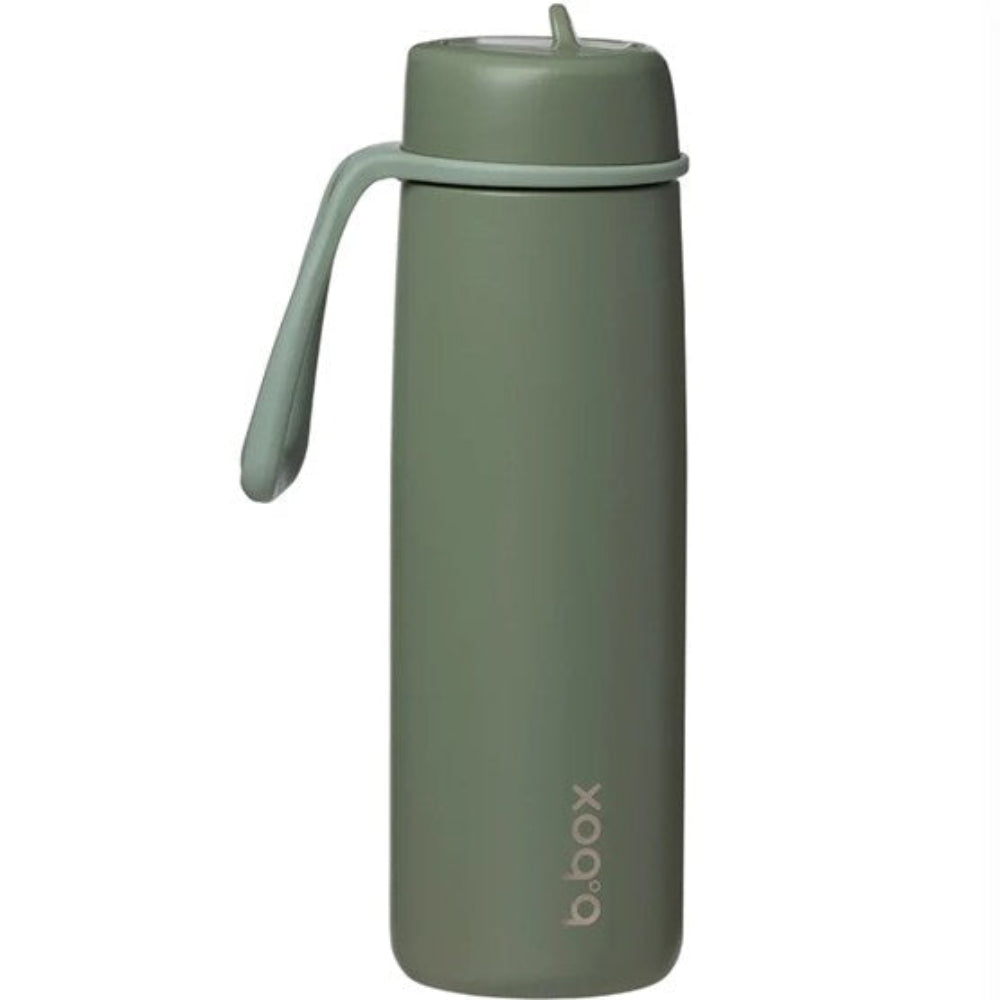 B.Box Insulated Flip Top Drink Bottle 690 ml - Olive