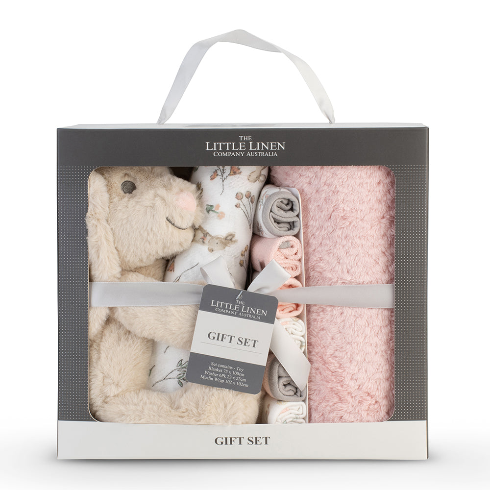 Little Linen Boxed Gift Set - Harvest Bunny