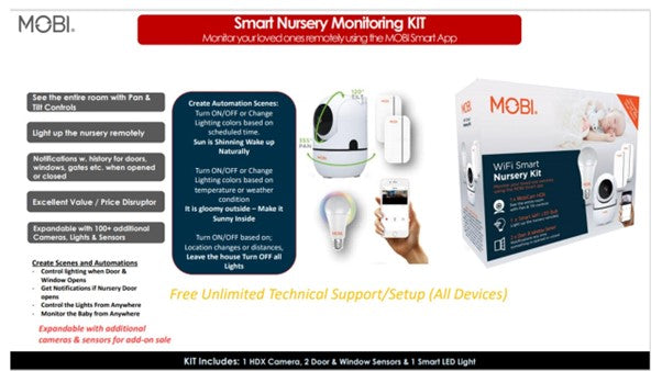 MobiCam HDX Smart HD Wifi Pan & Tilt Camera