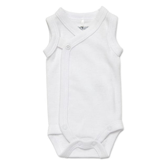Marquise Premmie Sleeveless Bodysuit - White