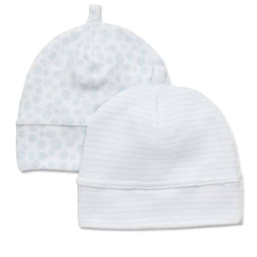 Marquise Premmie Beanies 2 pk - Blue