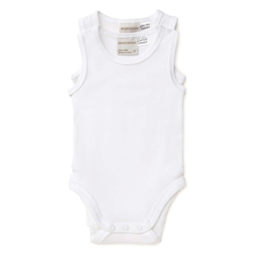 Marquise Sleeveless Bodysuit - 2 Pk White