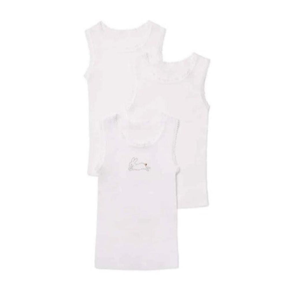 Marquise Singlet 3 Pk Bunny - White