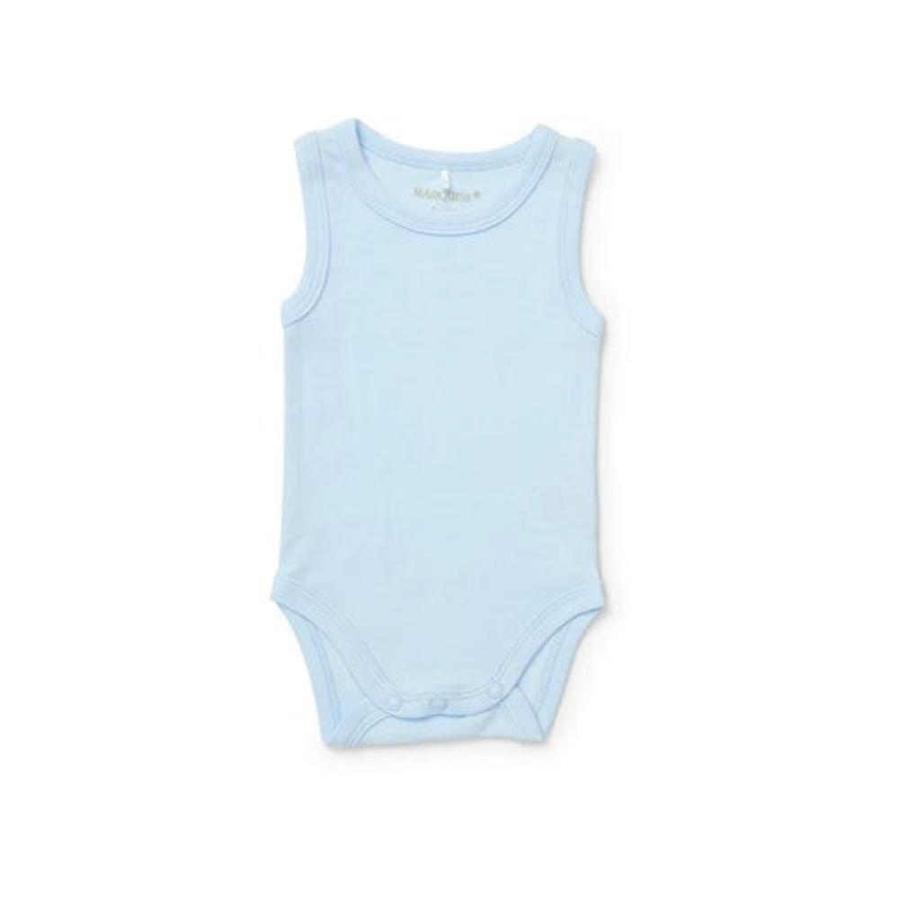 Marquise Sleeveless Bodysuit - 2 Pk Blue/White