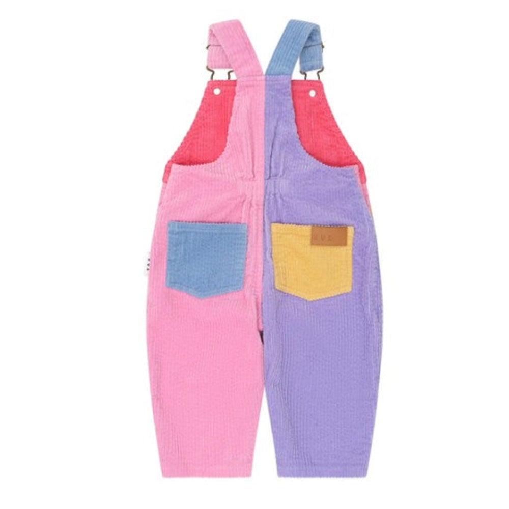 Huxbaby Colour Block Cord Overalls - Girls