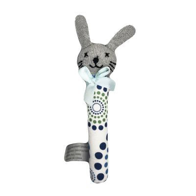 ES Kids Bunny Rattle Small - Blue Green